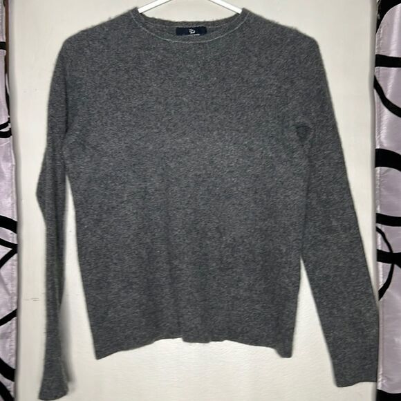 Lands’ End 100% Cashmere child’s gray sweater size extra small 2 to 4 - Picture 1 of 7